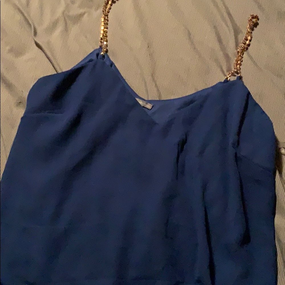 Blue tank top